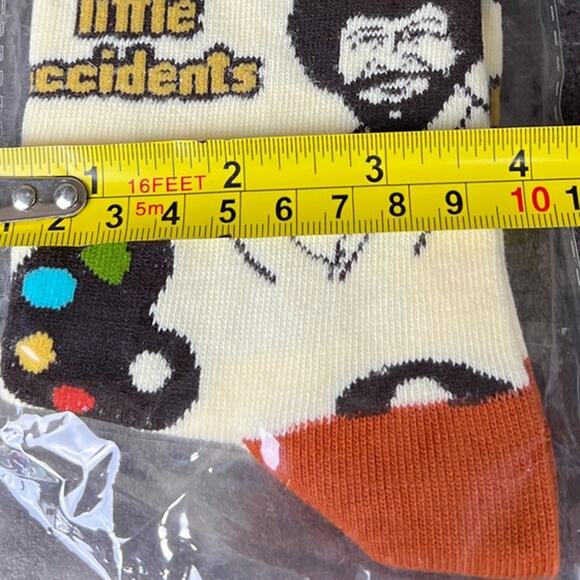 Ooh Geez! Socks NWT Bob Ross Women One Size Fits - Picture 4 of 4